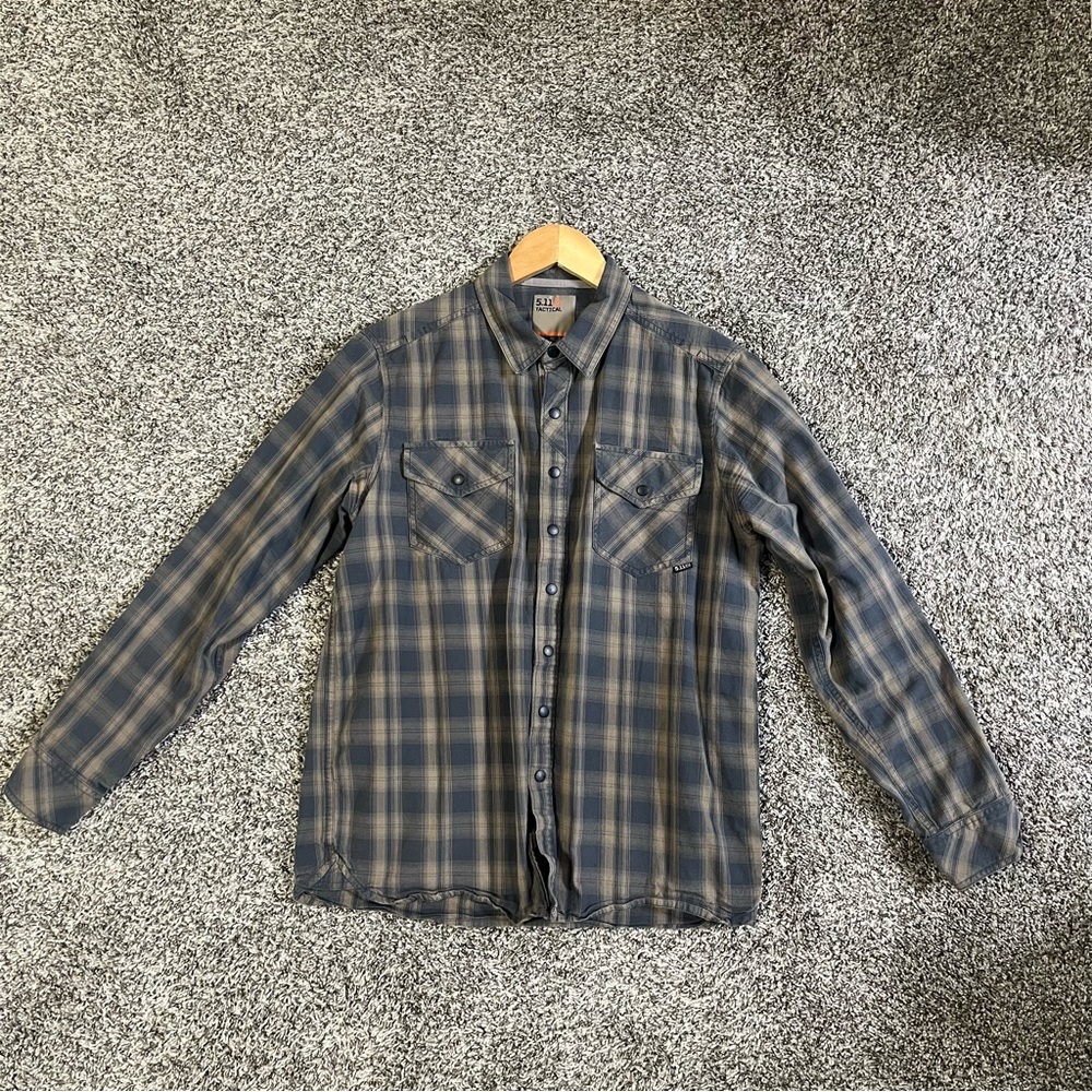 5.11 Peak Button Up Plaid